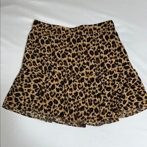 Love Riche Leopard Print Mini Skirt